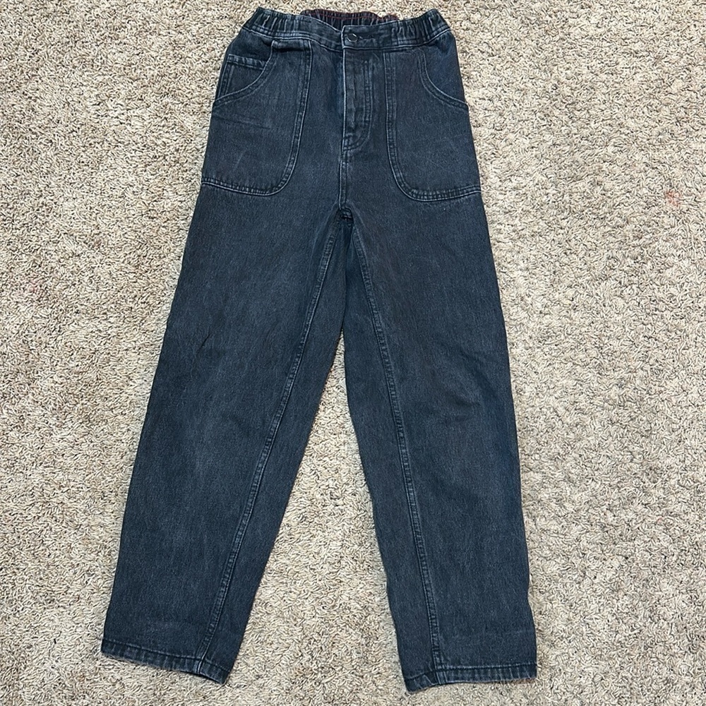 RVCA Black Elastic Waist Pants